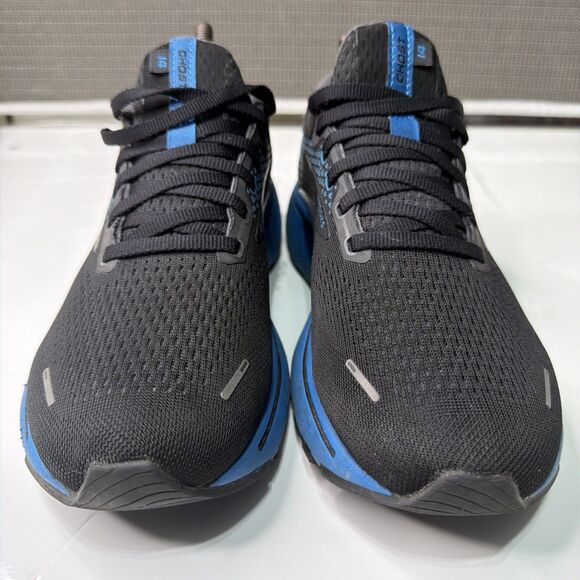 Brooks Ghost 14 Men\'s Cushioned Road Running Shoes Size 9 D Black Blue main image 7